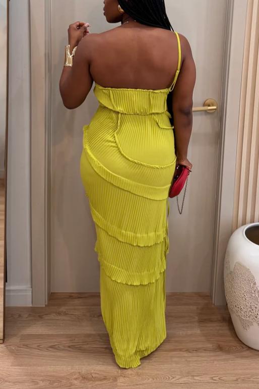 One Shoulder Maxi Dress