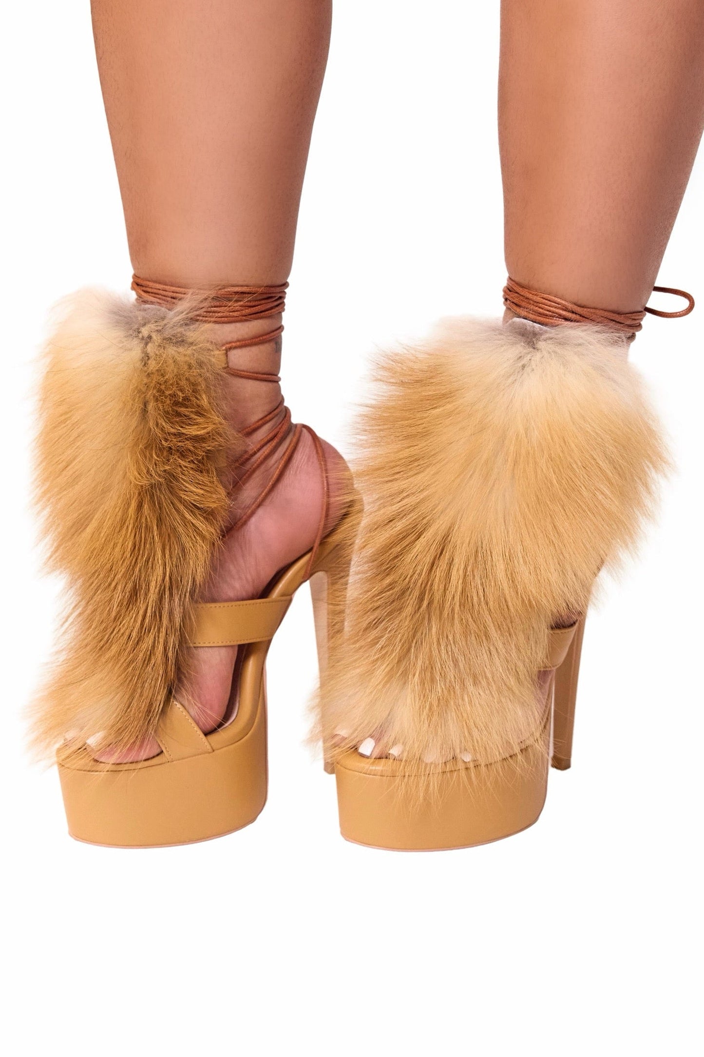 Noir Vixen Red Fox Platform High Heels