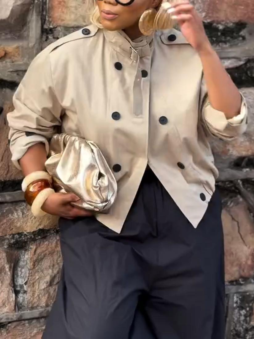 Khaki Studio Trench Jacket
