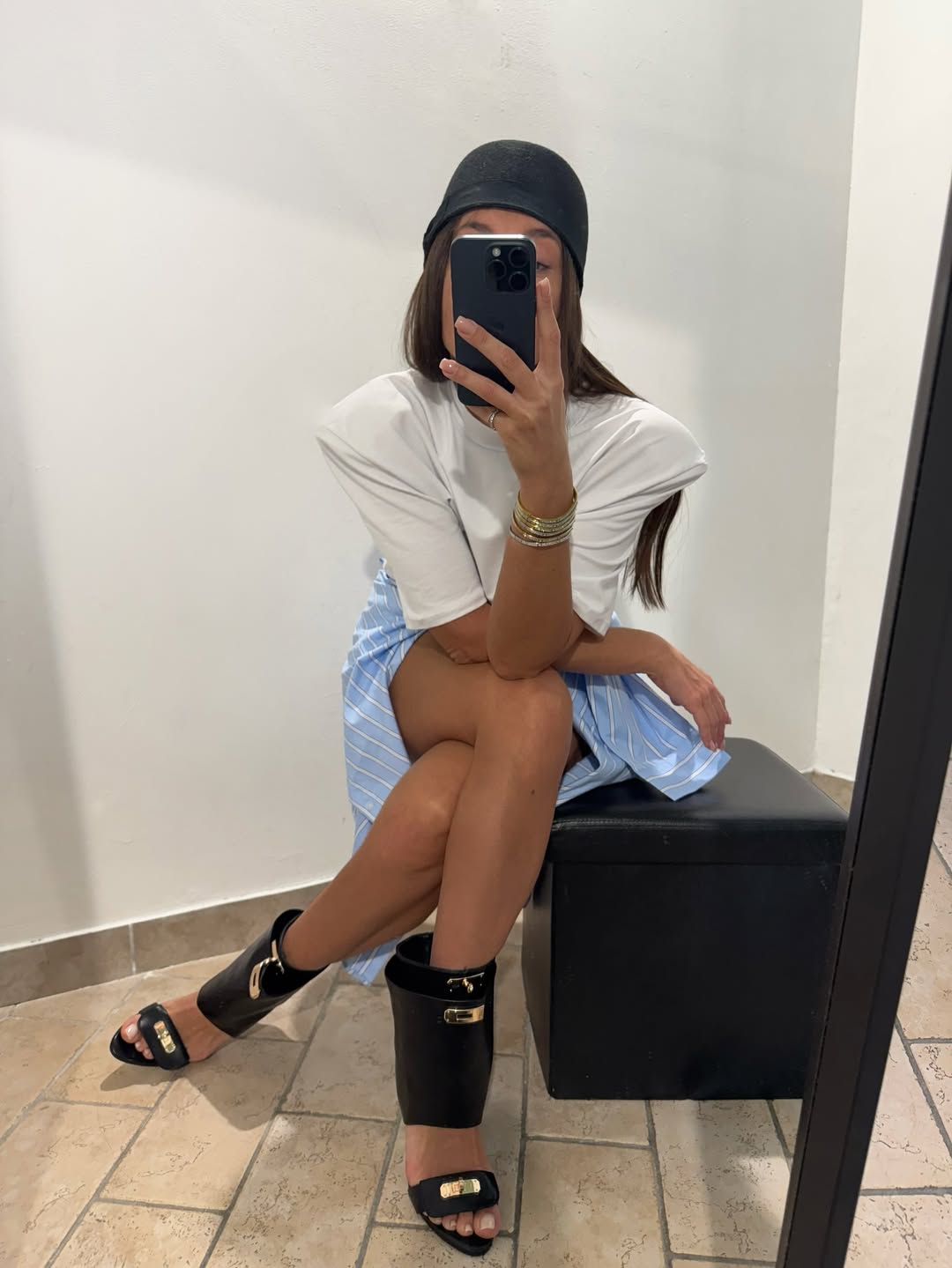 Buckle Detail Open-Toe High Heel Sandals