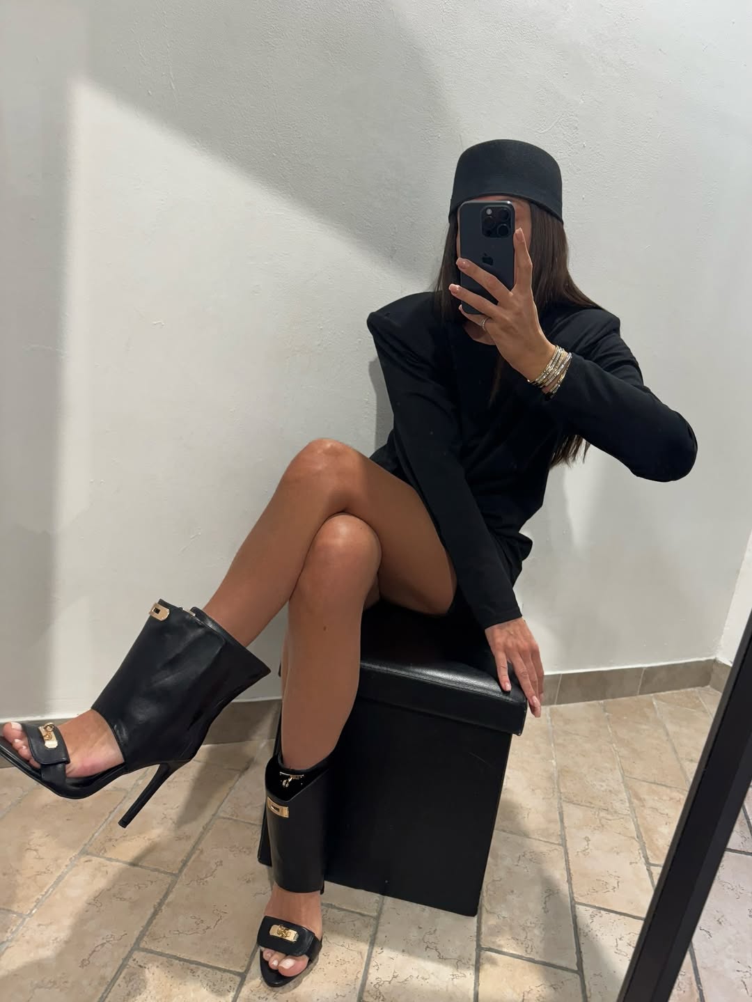 Buckle Detail Open-Toe High Heel Sandals