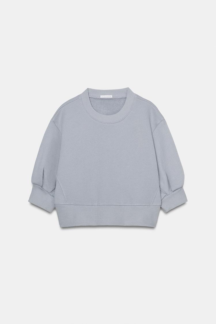 Volume Cropped Sweatshirt