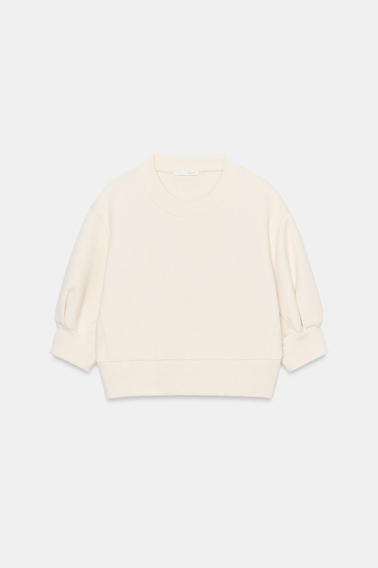 Volume Cropped Sweatshirt