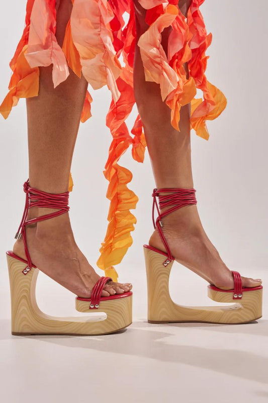 Strap Empty Wedge Sandal