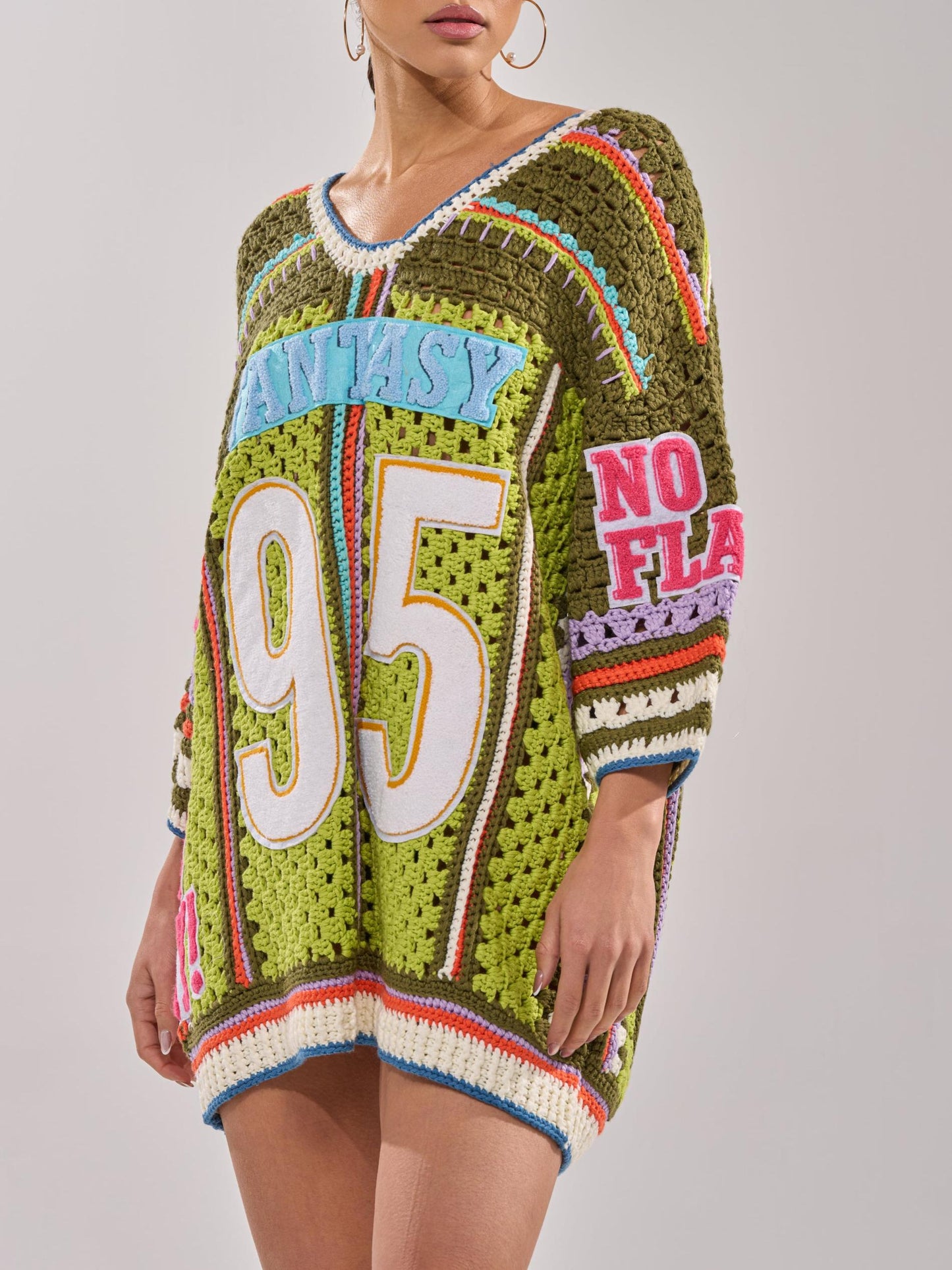 Colorblock Striped Knit Sweater
