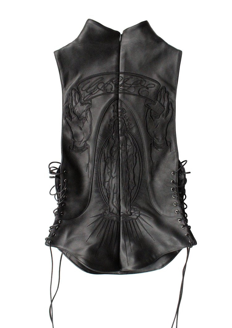 Embroidered Leather Bodice