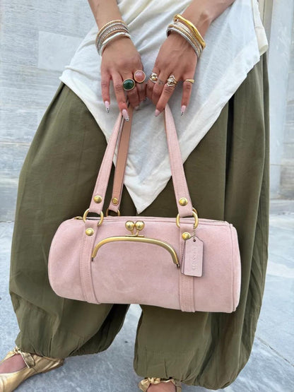 New Kisslock Barrel Bag