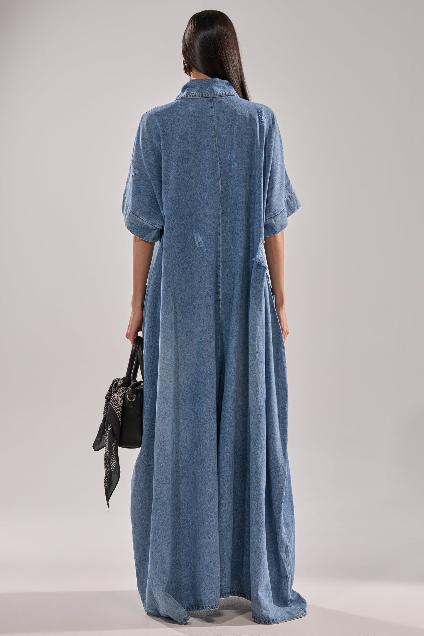 Oversized Loose Fit Denim Jumpsuit