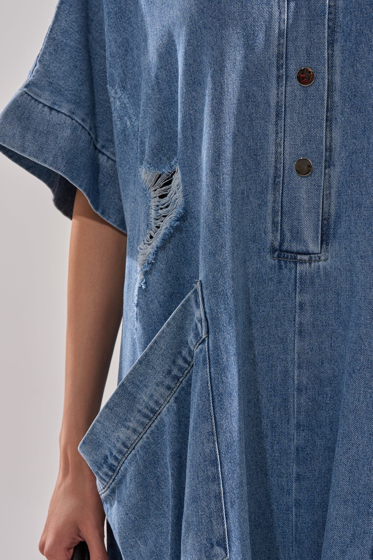 Oversized Loose Fit Denim Jumpsuit