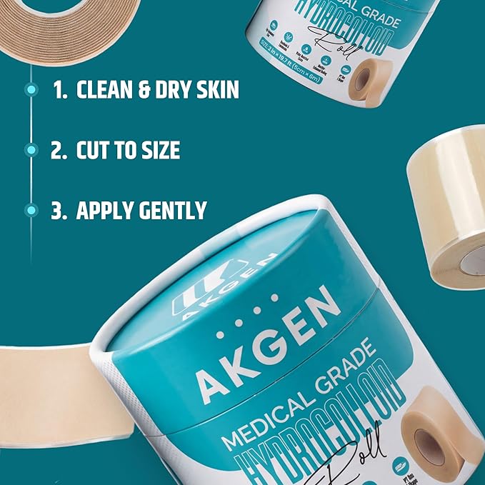 Hydrocolloid Roll for Wound Care – Cut-to-Size Ultra Absorbent First Aid Kit Essential
