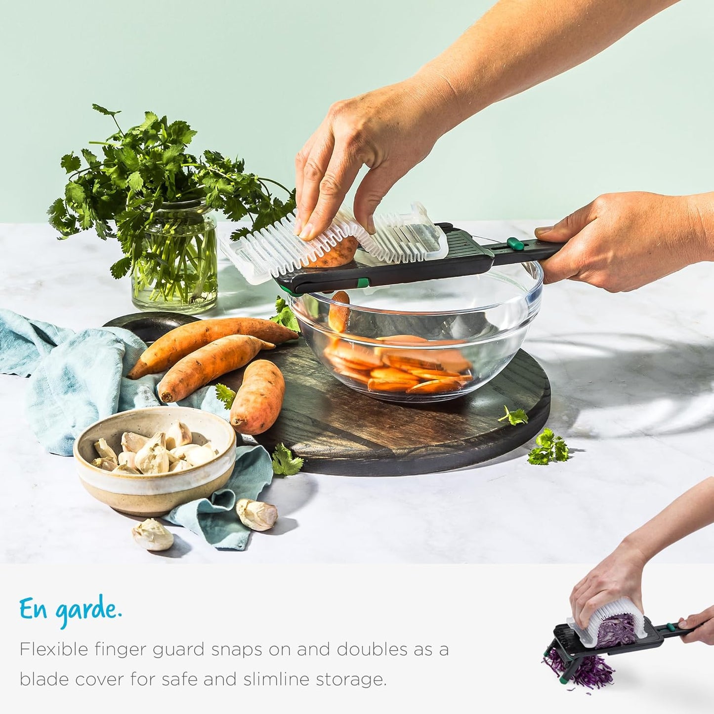 Handheld Safety Mandoline Slicer, Food Vegetable Cutter