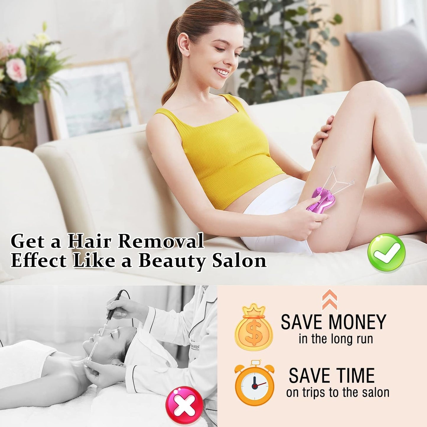 Electric Facial Hair Remover for Women