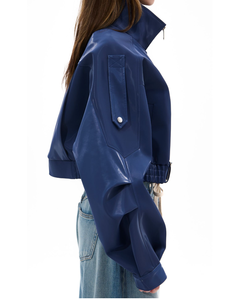 Ambilight Faux Leather Biker Jacket