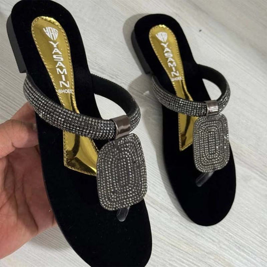Rhinestone Sparkle Flat Flip Flops