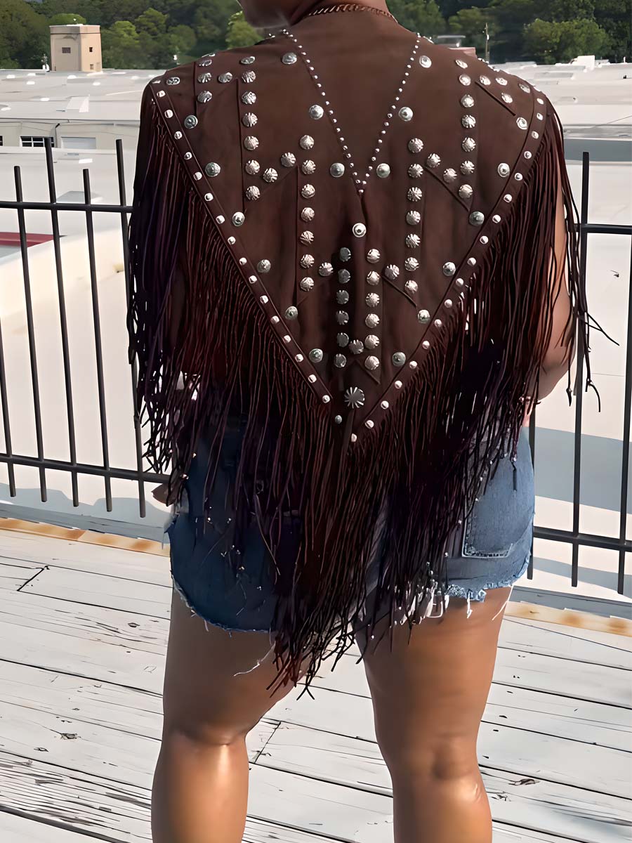 Fringed Hem Vest Top
