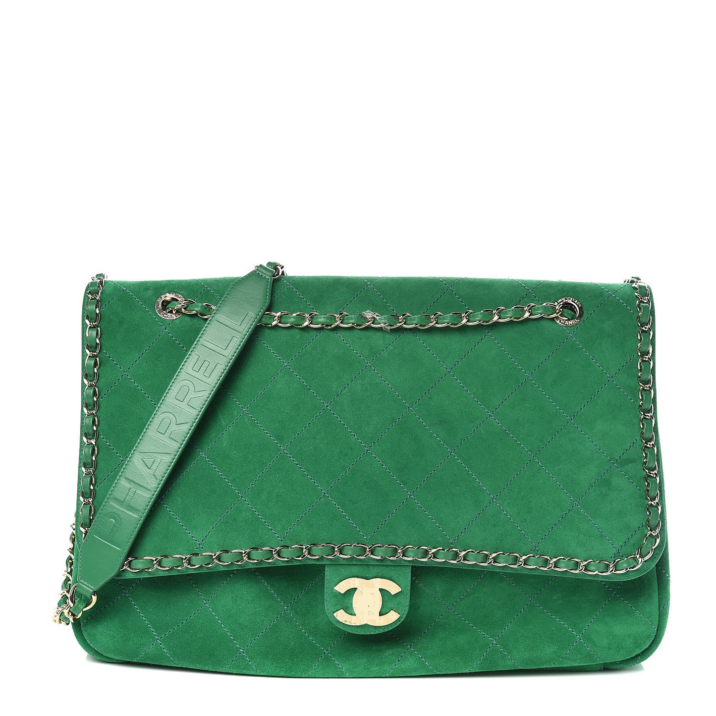 Double-C Suede XXL Classic Flap Bag