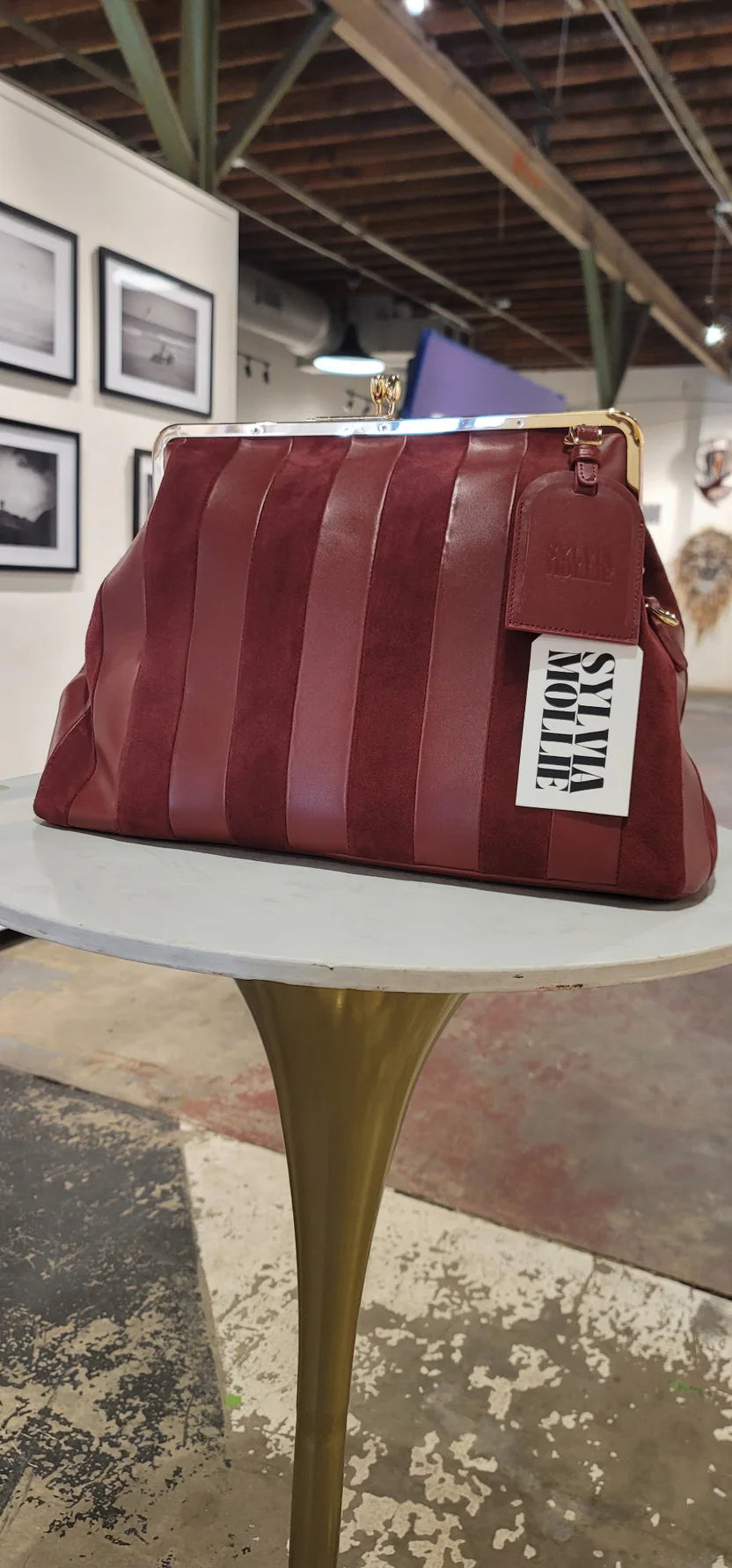 The Burgundy Fannie Bag