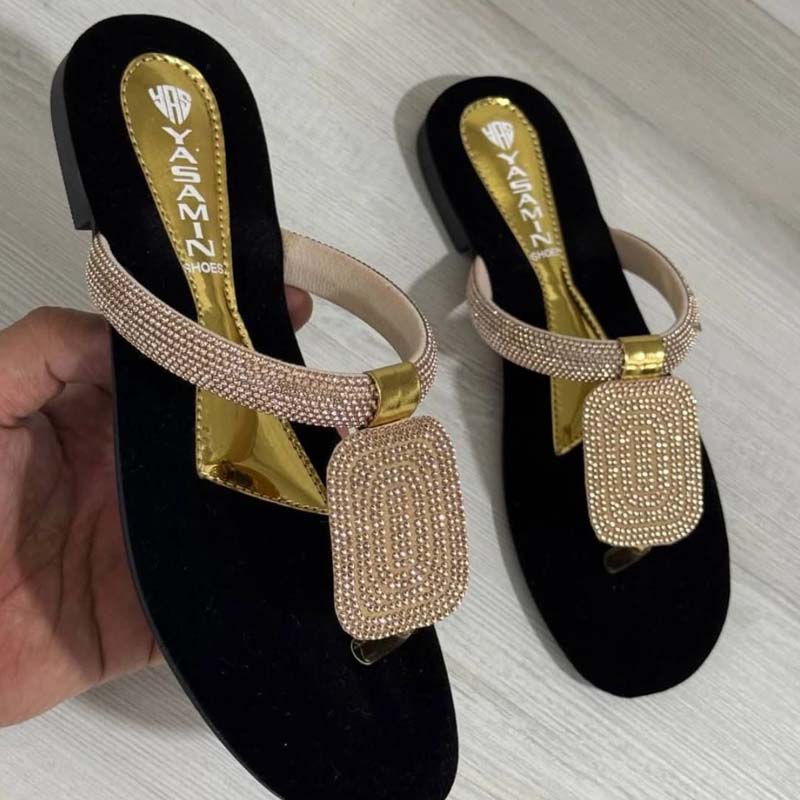 Rhinestone Sparkle Flat Flip Flops