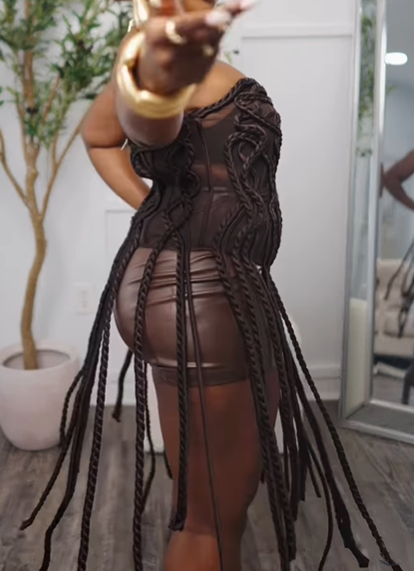 The Brown Cowboy Tassel Top