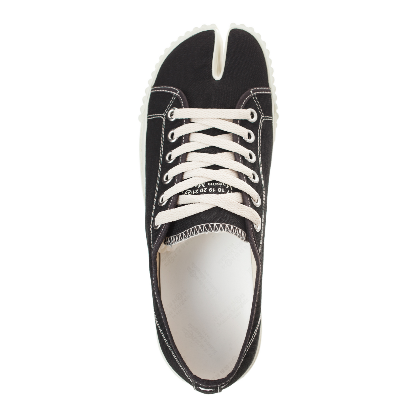 Tabi-Style Canvas Split-Toe Sneakers