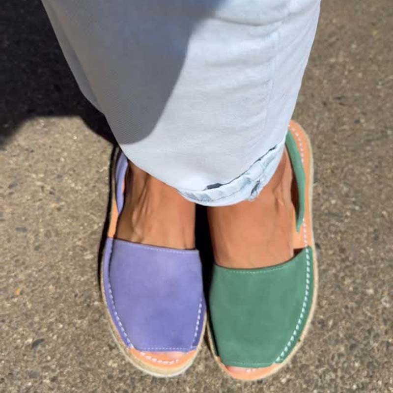 Flat Peep-Toe Sandals