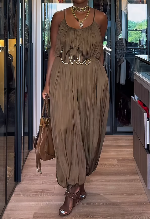 The Oversize Pleated Jumpsuit