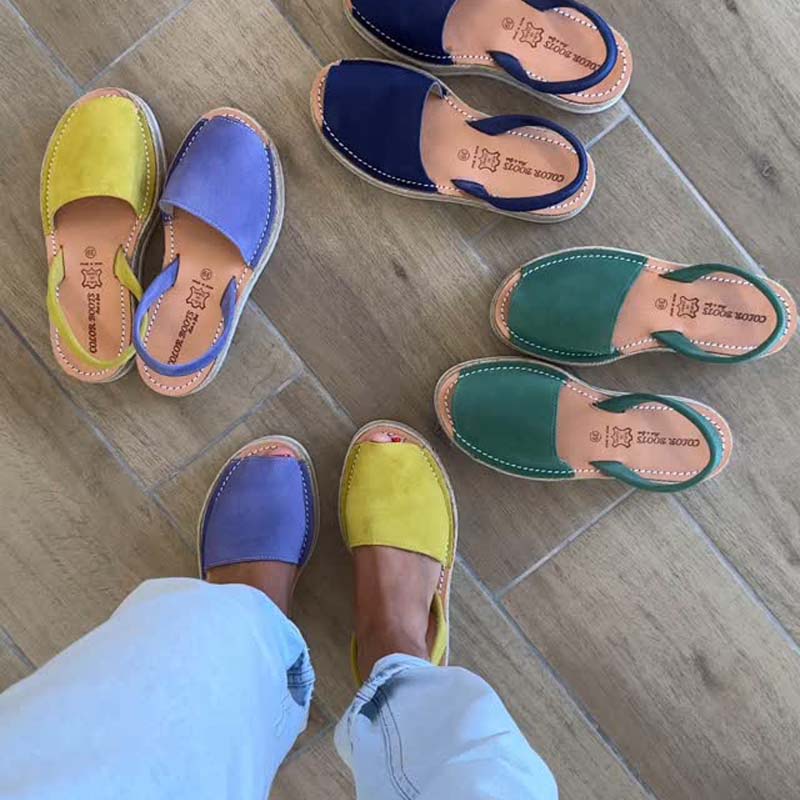 Flat Peep-Toe Sandals