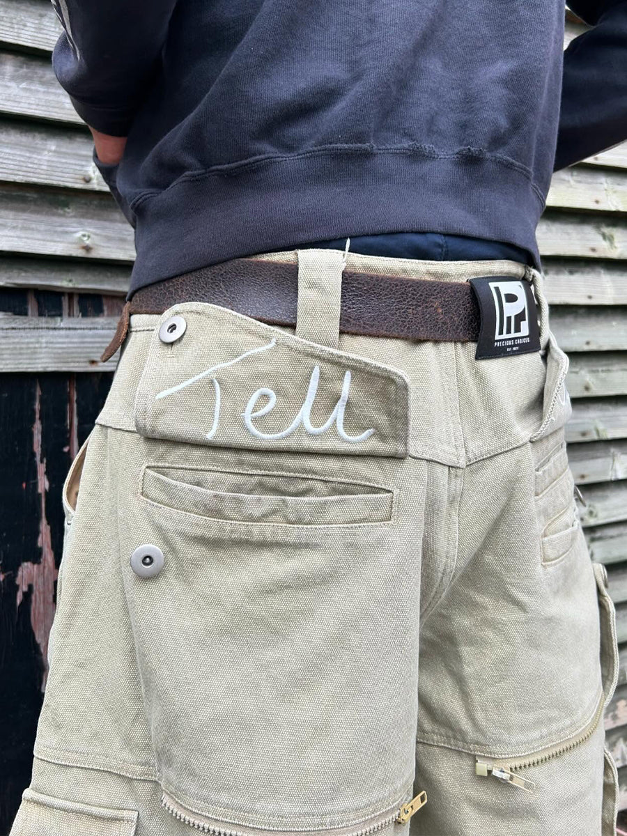 3D Cargo Pockets Adjustable Jeans