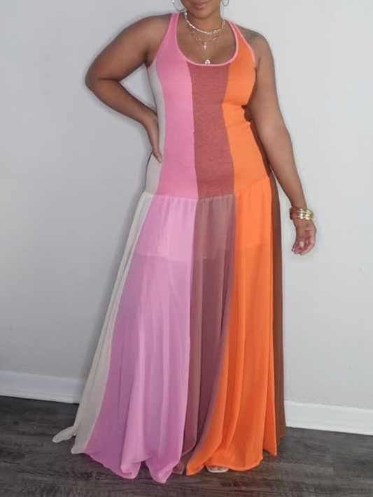 Colorful Sling Dress