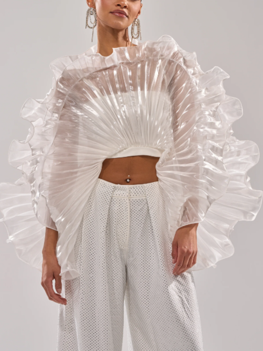 Scalloped Translucent Top