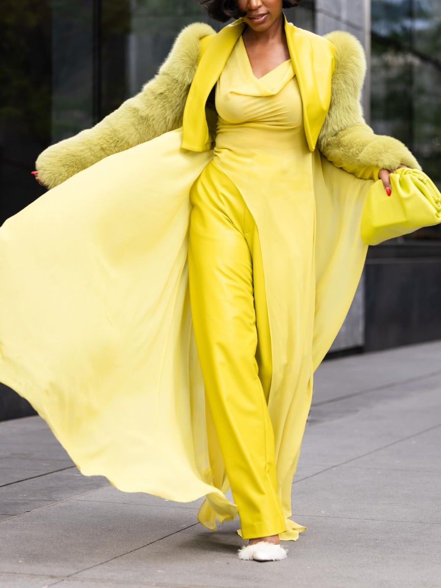 Plush Sleeve Short Coat