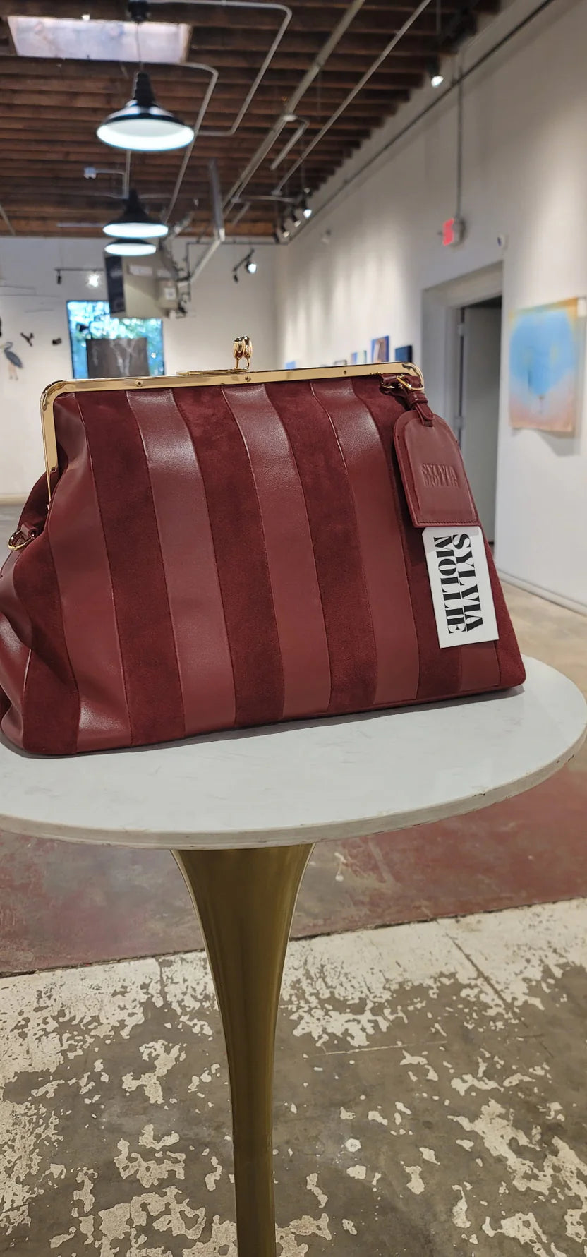 The Burgundy Fannie Bag
