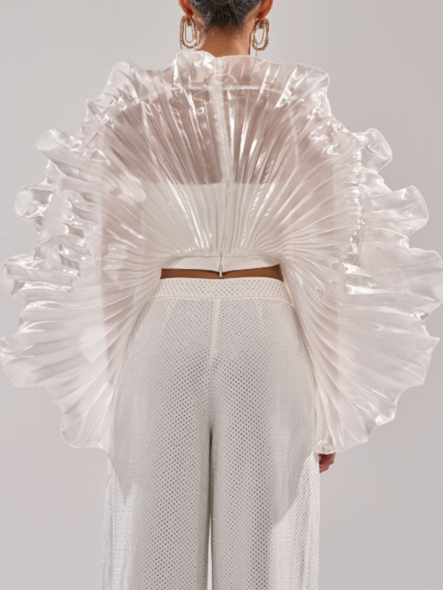 Scalloped Translucent Top