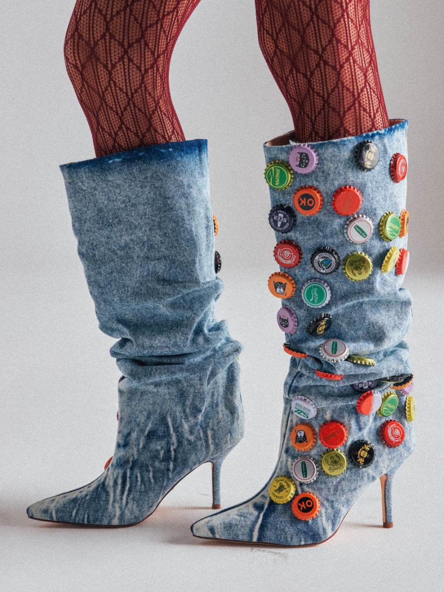 Cowboy Cap High Heel Boots