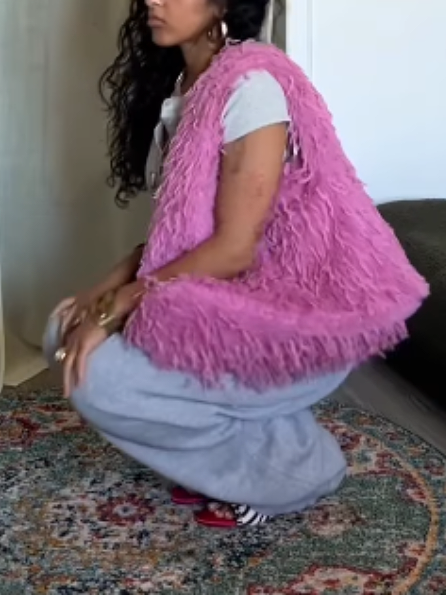 Plush Tassel Shoulder Bag