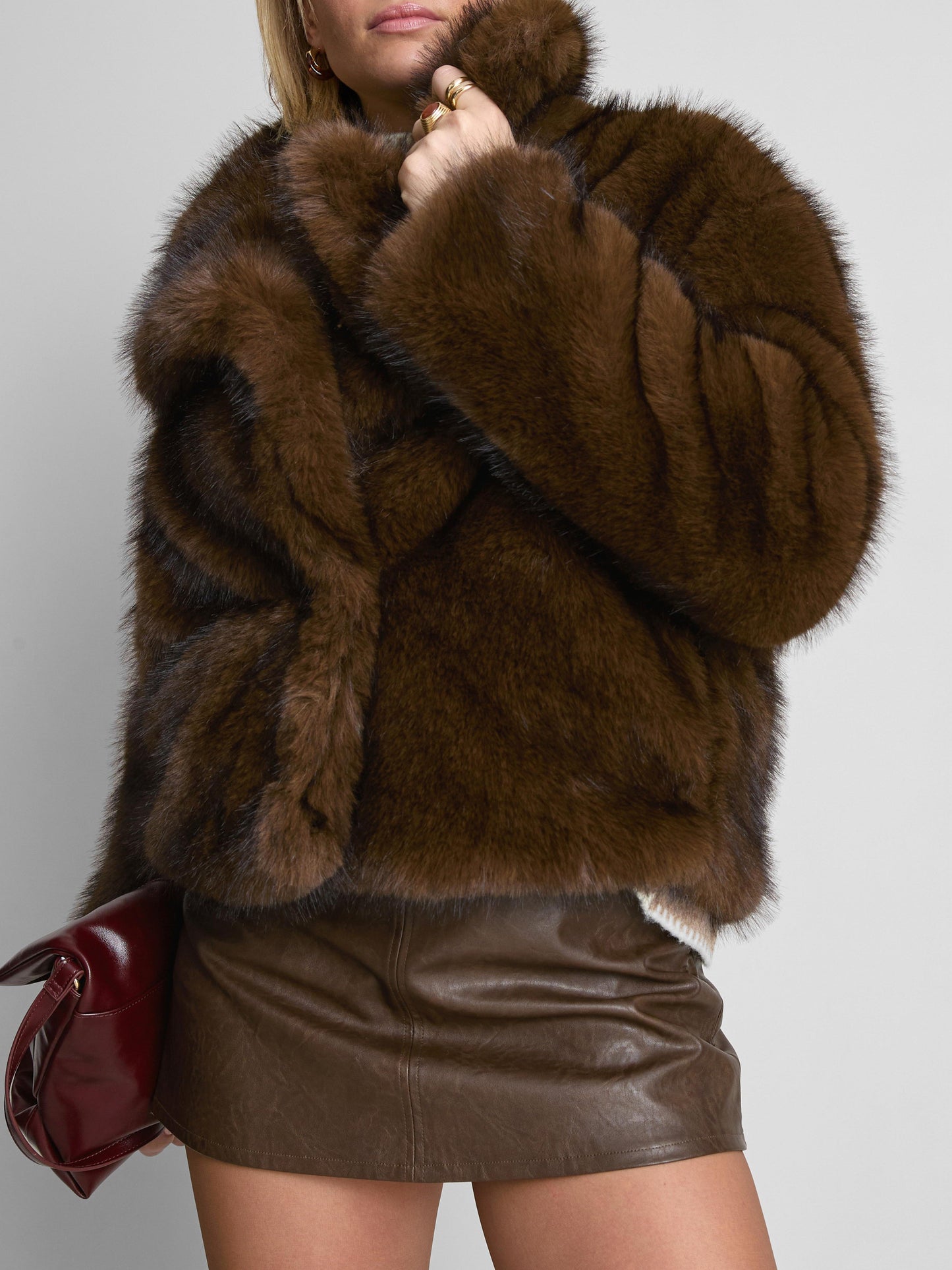 Short Faux Fur Jacket