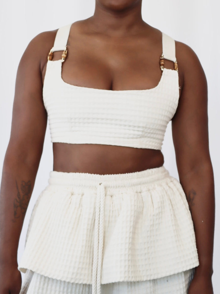 Peplum Waist Two Pieces Set