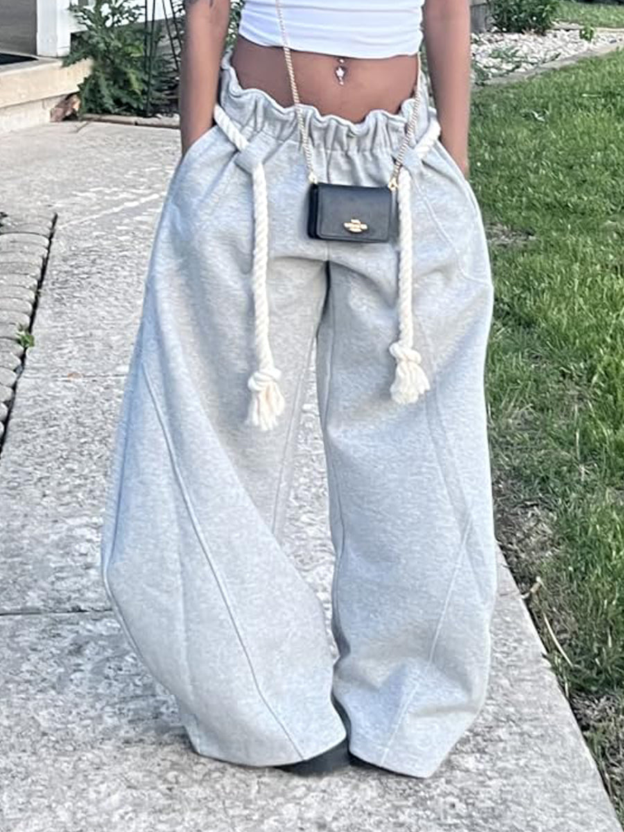 Loose Casual Sweatpants Straight Machete Pants