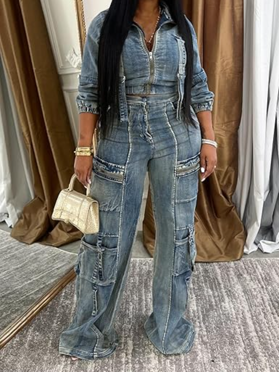 Washed Denim Tooling Set