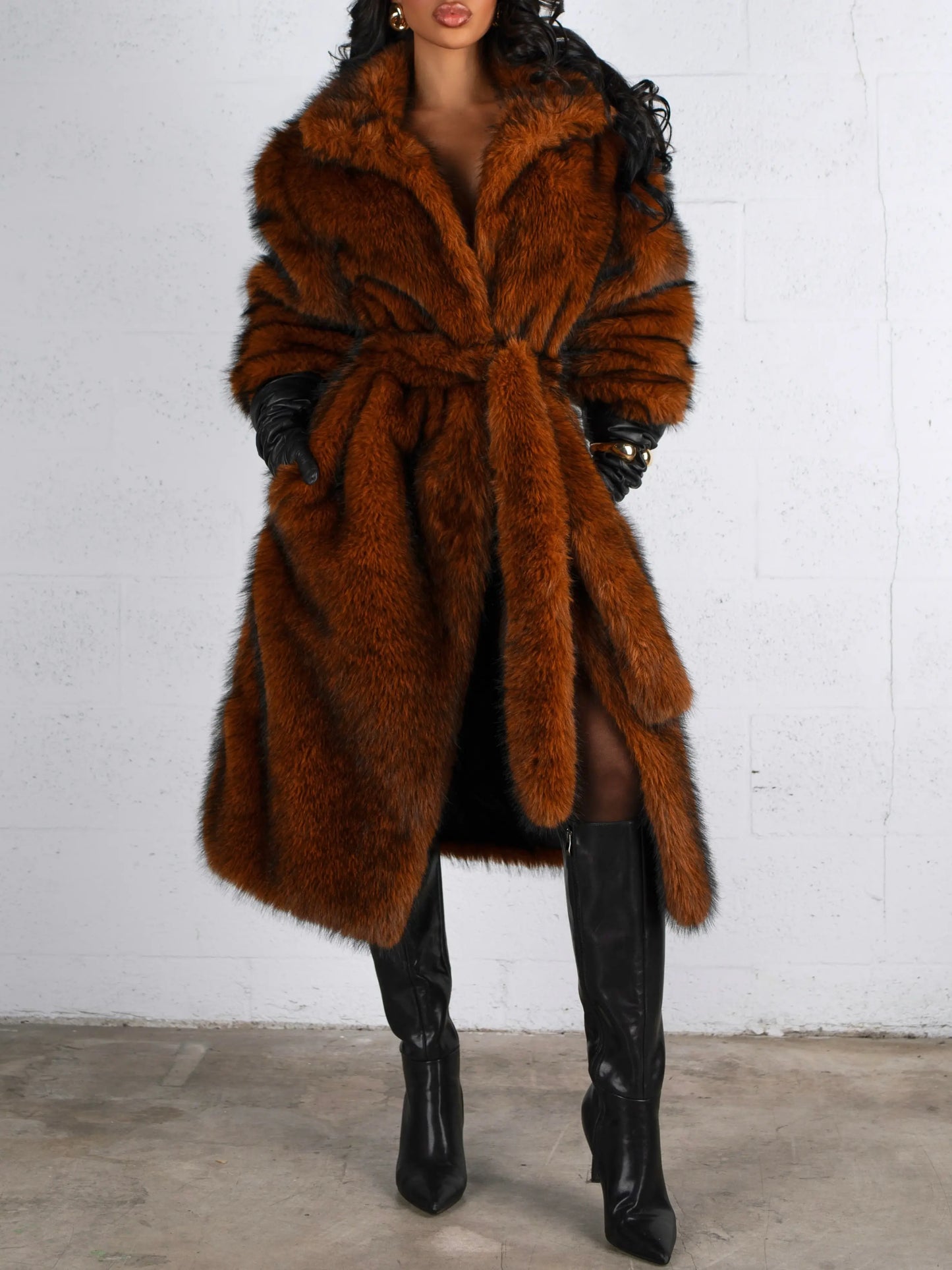 Luxe Instinct Faux Fur Coat