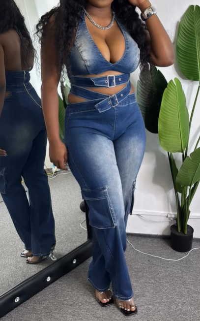 Stunning Stylish Denim Jumpsuit