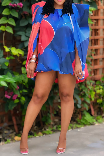 Flutter Sleeve Bubble Dress