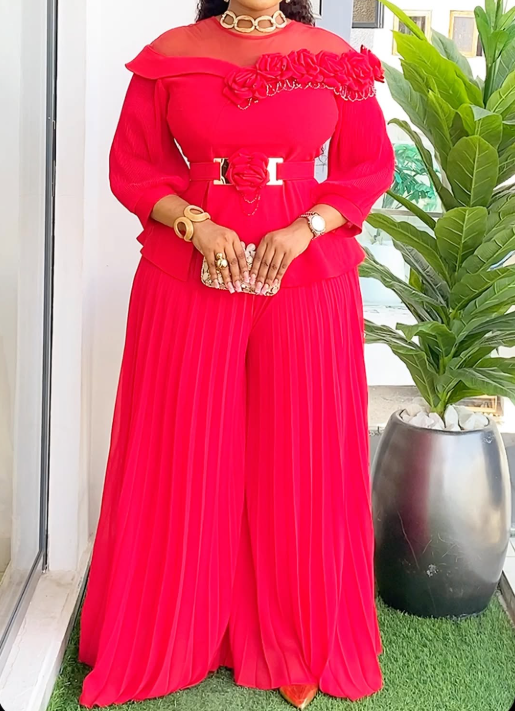 The Elegant 3D Flower 2pc Set