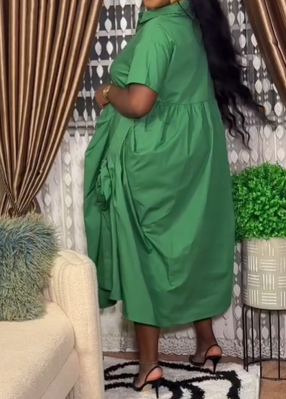 The Casual Loose Shirt Dress