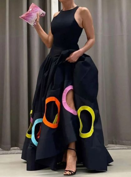 The Dazzle Maxi Black Dress