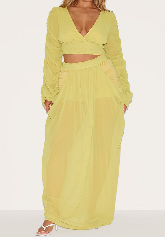 Summer Flowy Chiffon 2pc Set