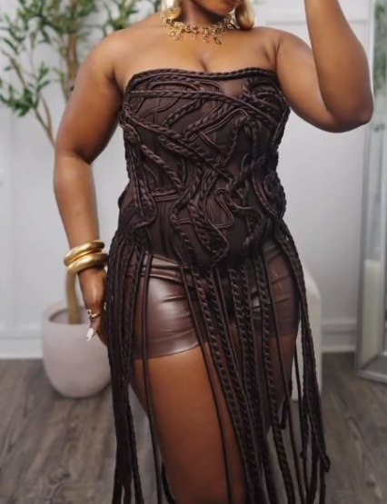 The Brown Cowboy Tassel Top