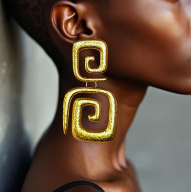 Fab Geometric Square Earrings