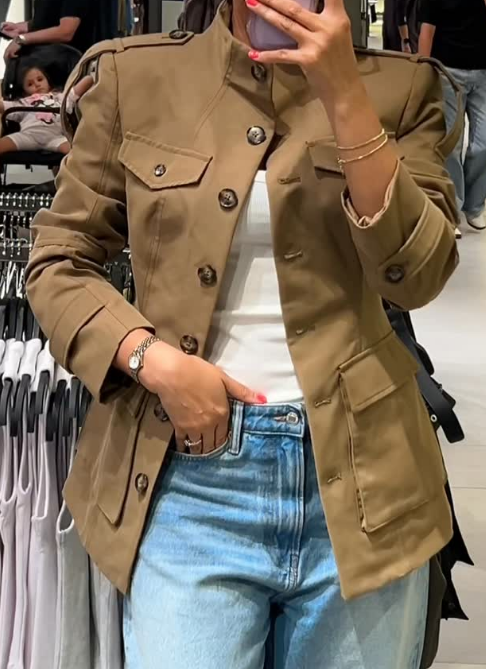 Vintage Petite Style Trench Coat