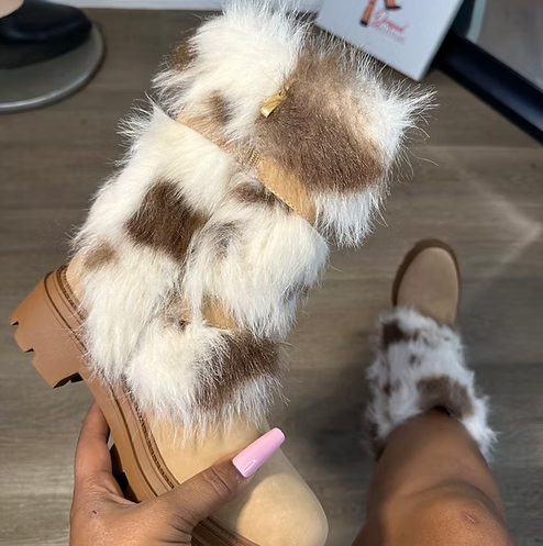 Chic Faux Fur Warm Boots
